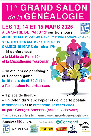 Salon de généalogie Paris 15