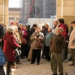 Notre groupe à l'entrée du donjon