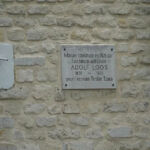Plaque pour rendre hommage à l'architecte viennois